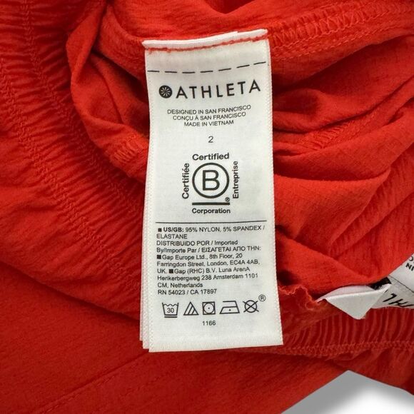 Athleta Trekkie Parachute Pant High Rise Red Size 2 - Picture 7 of 12